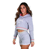 Cropped Everlast Casual - Cinza / Rosa - Feminino